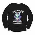Just a Girl Who Loves Dragons And Books Dragon For Kids Youth Long Sleeve Tee Just a Girl Who Loves Dragons And Books Dragon For Kids Youth Long Sleeve Tee