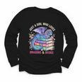 Just a Girl Who Loves Dragons And Books Dragon Reading Youth Long Sleeve Tee Just a Girl Who Loves Dragons And Books Dragon Reading Youth Long Sleeve Tee