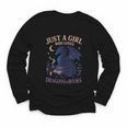 Just a Girl Who Loves Dragons And Books Fantasy Youth Long Sleeve Tee Just a Girl Who Loves Dragons And Books Fantasy Youth Long Sleeve Tee