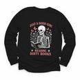 Just A Good Girl Reading Dirty Books Dark Romance Youth Long Sleeve Tee