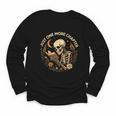 Just One More Chapter Book Lover Bookish Reading Skeleton Youth Long Sleeve Tee