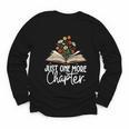 Just One More Chapter Floral Book Reading Girl Bookworm Youth Long Sleeve Tee