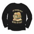 Just One More Chapter Sloth Sleeping On Books Reading Youth Long Sleeve Tee Just One More Chapter Sloth Sleeping On Books Reading Youth Long Sleeve Tee