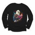 Kawaii Eagle Reads Book Reading Library Book Bookworm Youth Long Sleeve Tee