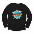 Kids Boys Benjamin Name Personalized Superhero Comic Book Youth Long Sleeve Tee