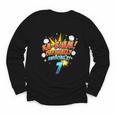 Kids Ka-Blam 7 Year Old Boys 7th Birthday Comic Book Super Hero Youth Long Sleeve Tee