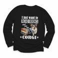 Kids Read Books & Pet My Blue Merle Corgi Lover Youth Long Sleeve Tee