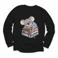 Koala Reading Book Pajama Sleep Youth Long Sleeve Tee
