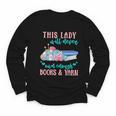 THIS LADY Will Never Own Enough BOOKS & YARN Youth Long Sleeve Tee