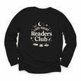 Late Night Readers Club Moon & Stars Book Lover Youth Long Sleeve Tee