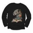 Leopard Book Flower Youth Long Sleeve Tee