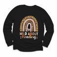 Leopard Teacher Wild About Reading Books Reader Librarian Youth Long Sleeve Tee Leopard Teacher Wild About Reading Books Reader Librarian Youth Long Sleeve Tee
