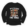 Librarian Reading Books Lover Library Youth Long Sleeve Tee