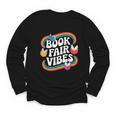 Library Book Fair Vibe Groovy Retro School Reading Nostalgic Youth Long Sleeve Tee Library Book Fair Vibe Groovy Retro School Reading Nostalgic Youth Long Sleeve Tee