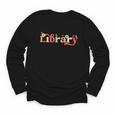 Library School Librarian Book Lover Reading Floral For Women Youth Long Sleeve Tee