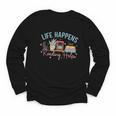 Life Happens Reading Helps Loves To Read Books Cats Youth Long Sleeve Tee Life Happens Reading Helps Loves To Read Books Cats Youth Long Sleeve Tee