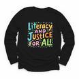 Literacy And Justice For All Protect Banned Books Library Youth Long Sleeve Tee Literacy And Justice For All Protect Banned Books Library Youth Long Sleeve Tee