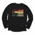 Literacy And Justice For All Reading Book Club Librarian Youth Long Sleeve Tee
