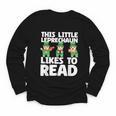 This Little Leprechaun Likes To Read St Patrick's Day Book Youth Long Sleeve Tee This Little Leprechaun Likes To Read St Patrick's Day Book Youth Long Sleeve Tee