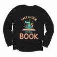 Take a Look It's In a Book Reading Teacher Book Lover Youth Long Sleeve Tee