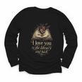 I Love You To The Library And Back Anatomical Heart Book Youth Long Sleeve Tee