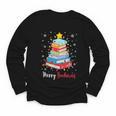 Merry Bookmas Book Christmas Tree Lights Xmas Men Women Kids Youth Long Sleeve Tee Merry Bookmas Book Christmas Tree Lights Xmas Men Women Kids Youth Long Sleeve Tee