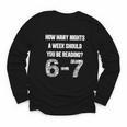 How Many Nights A Week Reading 6-7 67 Teacher Student Books Youth Long Sleeve Tee