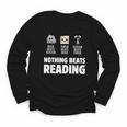 Nothing Beats Reading Librarian Book Bookworm Youth Long Sleeve Tee