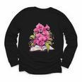 Orchids Flowers Book Floral Youth Long Sleeve Tee
