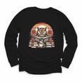 Owl Reading Books Book Library Bookworm Youth Long Sleeve Tee