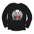 Panda With Book For Reading Enthusiasts Youth Long Sleeve Tee Panda With Book For Reading Enthusiasts Youth Long Sleeve Tee