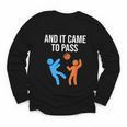 And It Came To Pass Book Of Mormon LDS Missionary Youth Long Sleeve Tee
