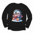 Penguin Reading a Book Animal Youth Long Sleeve Tee