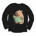 Pet Capybara Is Reading Library Capy Word Book Day Teacher Men Women Kids Youth Long Sleeve Tee Pet Capybara Is Reading Library Capy Word Book Day Teacher Men Women Kids Youth Long Sleeve Tee