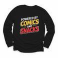 Powered By Comics And Snacks Comic Book Lover Youth Long Sleeve Tee