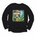 Rabbit Reading Book Under Large Mushroom Easter Bandana Youth Long Sleeve Tee