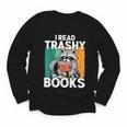 Raccoon Smutty Book Lover Spicy Romance Novels Women's Youth Long Sleeve Tee