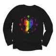 Rainbow Book With Stars And Moon Phases Gay Pride LGBT Youth Long Sleeve Tee