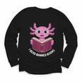 I Read Banned Books Axolotl Reading Youth Long Sleeve Tee