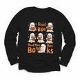 Read Boo KS Read More Bo KS Cute Ghost Reading Book Youth Long Sleeve Tee