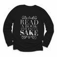 Read a Book For Facts Sake Librarian Youth Long Sleeve Tee Read a Book For Facts Sake Librarian Youth Long Sleeve Tee