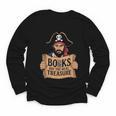 Read Book Reader Library Reading Librarian Pirate Bookworm Youth Long Sleeve Tee