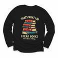I Read Books Bookworm Halloween Youth Long Sleeve Tee