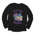 Read More Books Floral Book Reader Art Reading Lover Quote Youth Long Sleeve Tee Read More Books Floral Book Reader Art Reading Lover Quote Youth Long Sleeve Tee