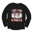 Read More Books Ghosts Reading Book Teacher Halloween Youth Long Sleeve Tee Read More Books Ghosts Reading Book Teacher Halloween Youth Long Sleeve Tee