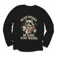 Read Books Be Kind Stay Weird Raccoon Coffee Lover Reading Youth Long Sleeve Tee Read Books Be Kind Stay Weird Raccoon Coffee Lover Reading Youth Long Sleeve Tee