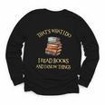I Read Books And I Know Things l Book Reading Youth Long Sleeve Tee I Read Books And I Know Things l Book Reading Youth Long Sleeve Tee