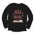 Read Your Heart Out Book Escape Into Stories Youth Long Sleeve Tee Read Your Heart Out Book Escape Into Stories Youth Long Sleeve Tee
