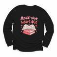 Read Your Heart Out Teacher Valentines Day Book Lover Youth Long Sleeve Tee Read Your Heart Out Teacher Valentines Day Book Lover Youth Long Sleeve Tee