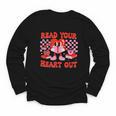 Read Your Heart Out Valentine Reading Book Kid Teacher Youth Long Sleeve Tee Read Your Heart Out Valentine Reading Book Kid Teacher Youth Long Sleeve Tee